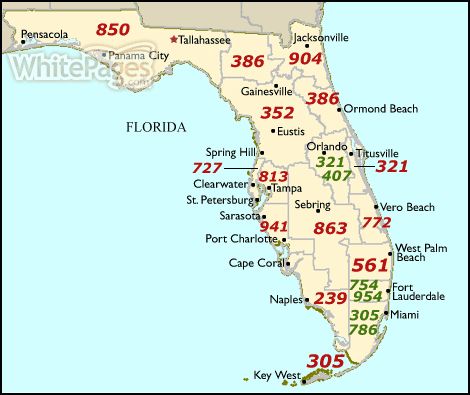 352 phone area code